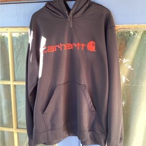 Carhartt Hoodie Grey Red L sweatshirt